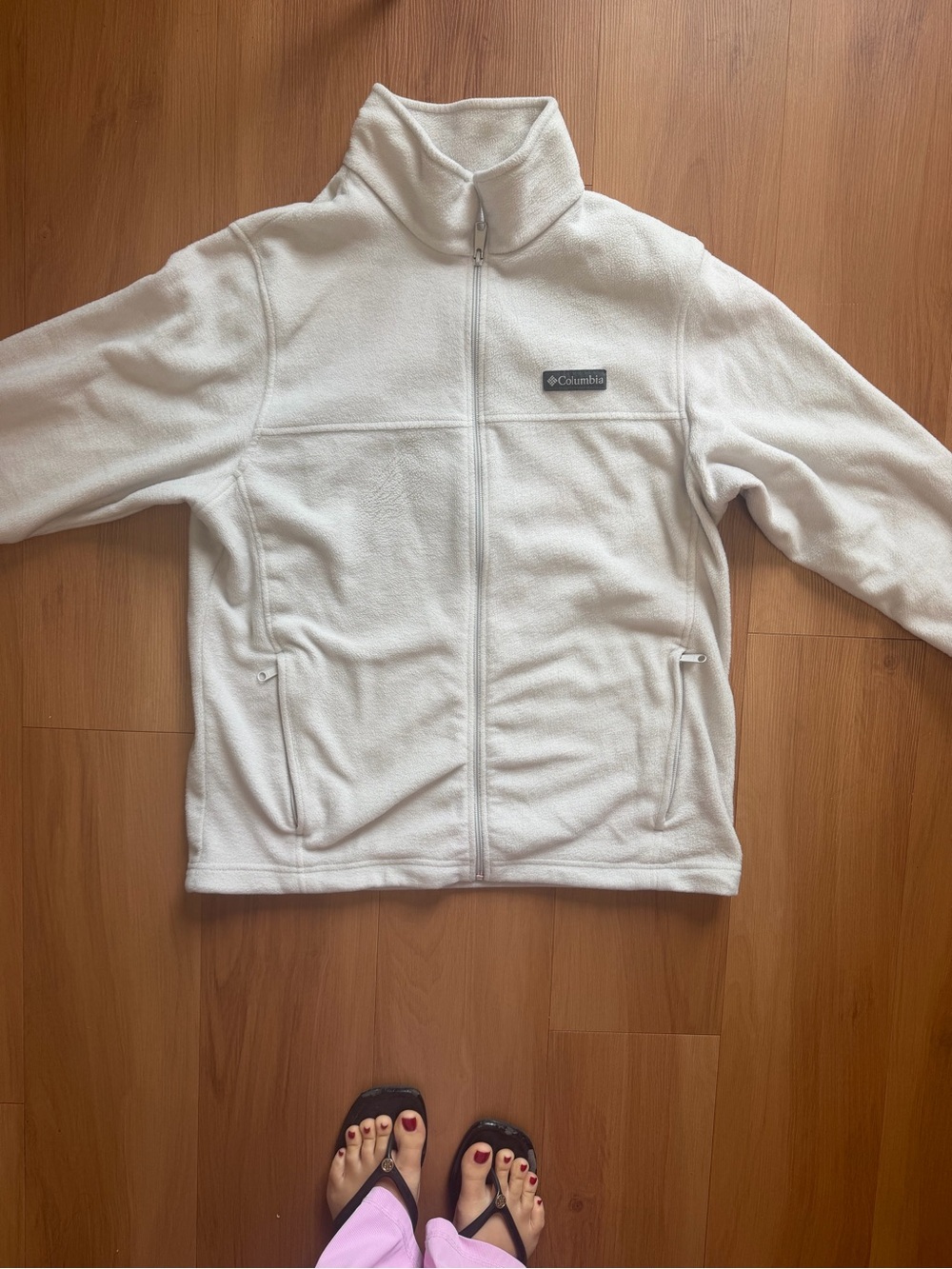 Columbia Men's Cream Full-Zip Fleece Jacket